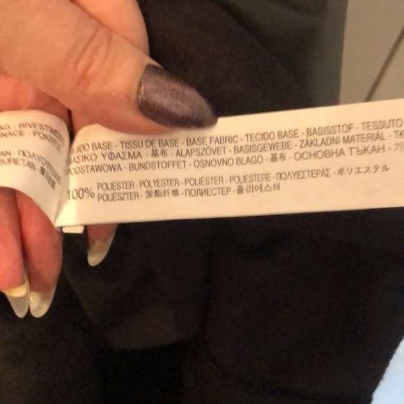 Pleather midi dress with peplum & zipper details - Picture 7 of 9